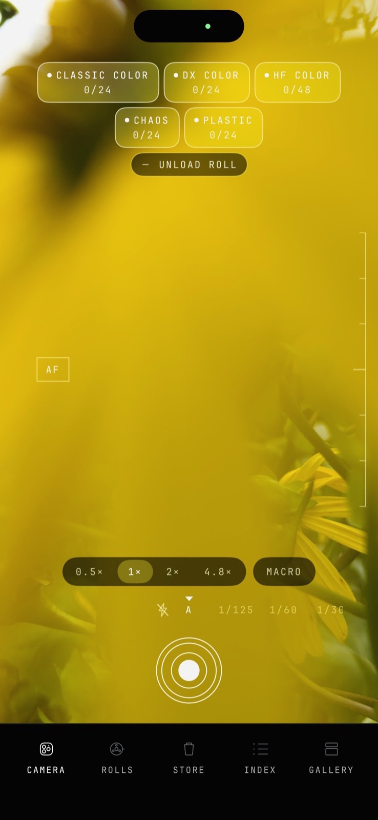 Rewind app — camera